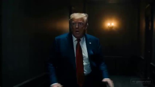 Donald Trump runs from Freddy #fivenightsatfreddys #ai #fyp #seedance2.0