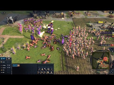Age Of Empires 4 | Hard Fought Battle: Chinese Vs Japanese & Byzantine