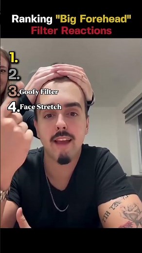 Ranking "Big Forehead" Filter Reactions 📱 😁