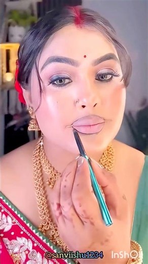 Instant beautiful lipstick tutorial #youtubeshorts #lipstick #lipstickhacks #shorts #ytshorts #viral