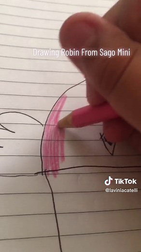 Drawing Robin from @Sago Mini #draw #sagomini #robin #cute #bird #fypシ #foryou