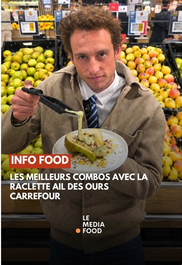 Et si on changeait complètement notre façon de manger la raclette ? 🧀🍐 Poire, raisin, saumon fumé, oignons confits ou encore cornichons… Thomas vous partage 5 accords gourmands pour twister la raclette Ail des Ours de Carrefour et sortir du traditionnel combo pommes de terre-charcuterie. Des associations parfois surprenantes, mais surtout ultra gourmandes à reproduire chez vous. Vous testez laquelle en premier ? Collaboration commerciale @carrefourfrance 👉Suivez @le.media.food le média qui vo