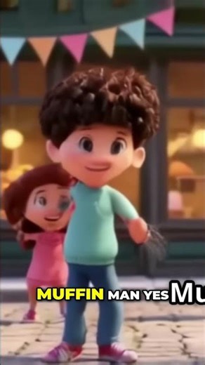Old School Muffin Man Gets a Pizza Twist #shorts #kidssongs #classic