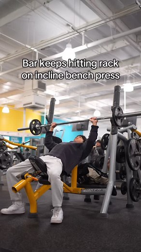 138K views · 218 reactions | If the bar keeps hitting the rack on incline bench press (and lowering your seat is not an option since it’ll be too high to unrack), try taking a closer grip around shoulder width. This also helps you get the ideal “upper chest” arm path since you’ll be pressing with more shoulder flexion. | Tyler Path | Facebook