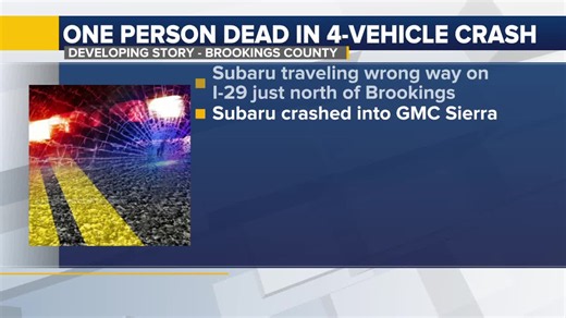 Names released in fatal four-car crash near Brookings