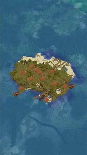 This Minecraft Island Village Seed Has Island Ruins On Land Too!