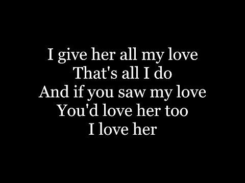 The Beatles - And I Love Her ( lyrics )