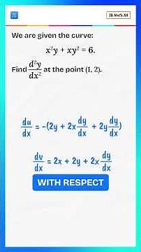 Implicit Differentiation – Find the Second Derivative Step by Step