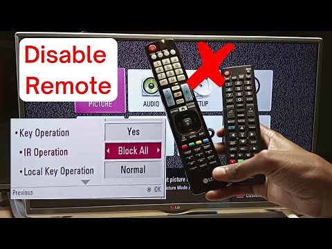 How to Disable IR Remote Control Functionality on LG Televisions