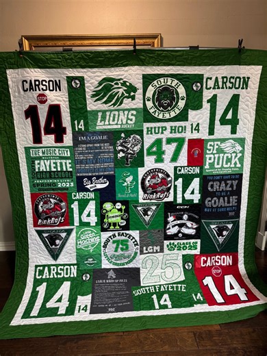 Custom T-shirt Memory Quilt, Made From Your Shirts, Deposit - Etsy