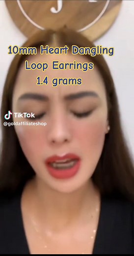 Heart dangling loop earrings 18k Saudi gold 1.4 grams estimated #legitgold #clicktheyellowbaskettoorder #18ksaudigoldpawnable💯 #realgold #mjmgoldjewelry #clicktheyellowbaskettoorder
