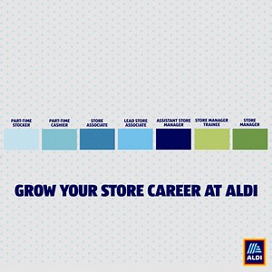 14K views · 37 reactions | As a part of the ALDI store team, you can expect to work hard, learn & grow your career with us.  From in-depth training programs to hands-on experiences, we'll give you the tools you'll need to succeed & help drive your career from an Associate to a Manager.  Get started by checking out our store opportunities & apply today ➡️ https://bit.ly/3tDbrT7 | ALDI USA Careers | Facebook