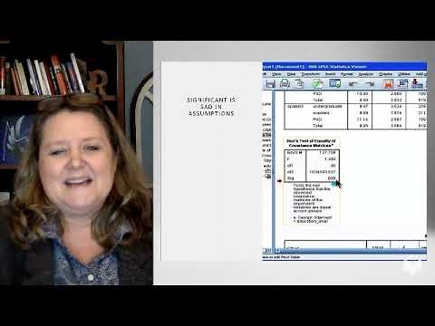homogeneity of variance-covariance matrix assumption video lecture