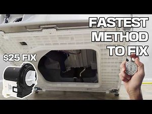 Fastest Way to Replace LG Washer Drain Pump - Repair from Underneath