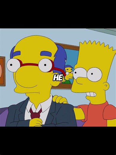 Bart became a barber and shaved Milhouse’s head bald. #thesimpsons #movie