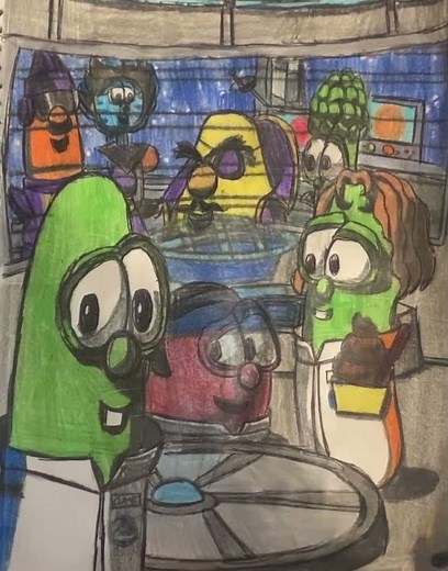 VeggieTales Collector in Veggies in Space:The Fennel Frontier drawing