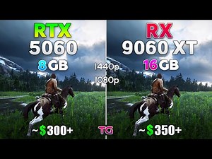 RTX 5060 8GB vs RX 9060 XT 16GB - Test with New Drivers | 1080p & 1440p
