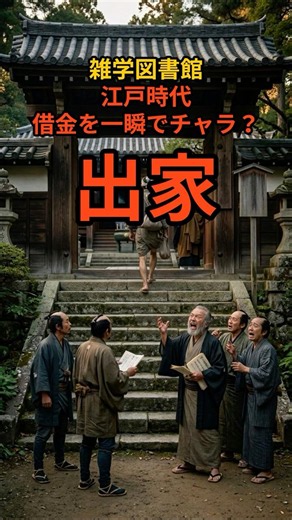 禁断のセルフリストラ？江戸の出家に関する雑学 #江戸#雑学#歴史#日本#プチ知識