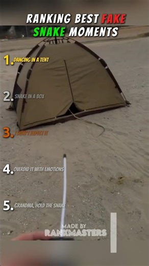 RANKING BEST FAKE SNAKE MOMENTS 🐍#ranking #snake #moments