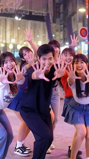 Viral Japanese Street Dance 🇯🇵 | Tokyo Neon Dance Trend#tokyo #shorts