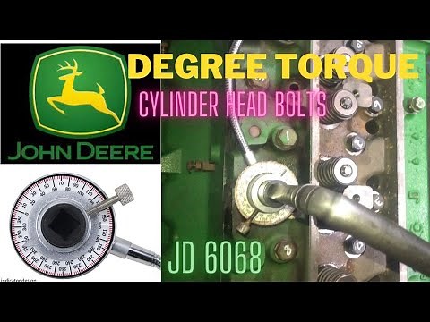 John Deere USA Engine Degree torque on head bolts.Torque sequence and torque specs.