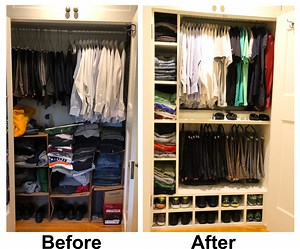 Closet Transformation - Fixing an Old Closet