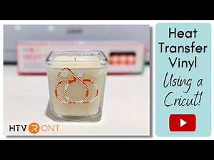 DIY Heat Transfer Vinyl with Cricut onto Glass! YRYM HT