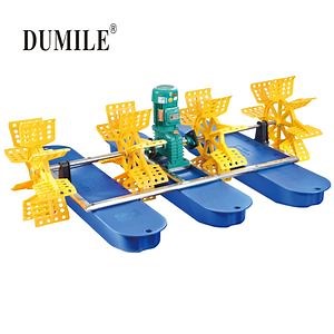 [Hot Item] Seawater Freshwater Pond 10 Impeller Fans Fish Aquaculture Stainless Steel Paddle Wheel Aerator