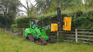 Wet conditions are no problem for RMC Equipment Sales, Hire, Servicing & Advice light-footed Avant Tecno UK and #McConnel PA3530 – a unique Power Arm specifically designed for utility loaders. | McConnel