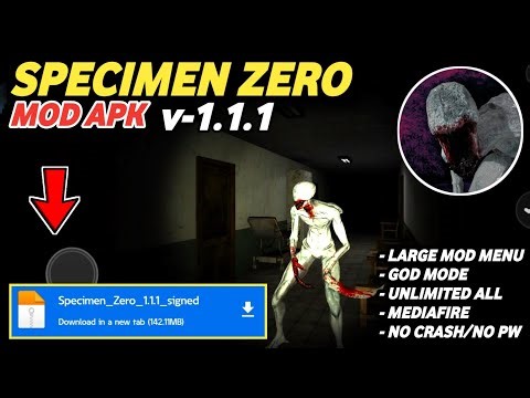 Specimen Zero Mod Apk | Specimen Mega VIP Mod Menu | New Update 2026