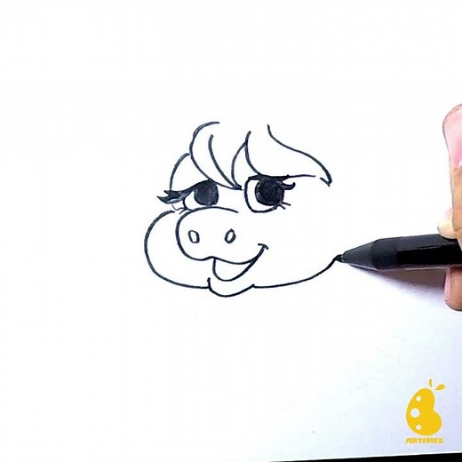 How to Draw Miss piggy | Sesame Street #Shorts