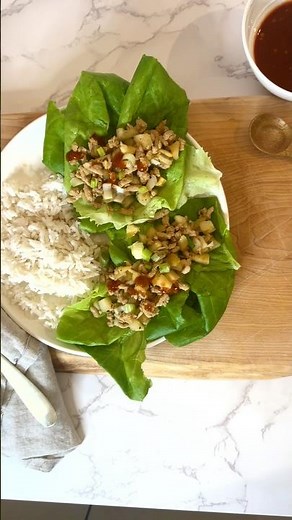 Easy Chicken Lettuce Wraps. Better than takeout 🥬