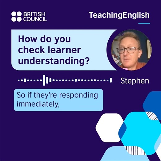 34K views · 393 reactions |  Stephen shares a quick tip for checking learning. Use flashcards or exit questions to see what primary learners have remembered and where they need more support. Small checks, big insights! ‍ #TeachingEnglish #ELTAssessment | TeachingEnglish - British Council | Facebook
