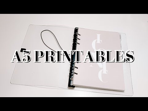 A5 PRINTABLES | A5 PLANNER SETUP | HOW I PRINT PLANNER INSERTS
