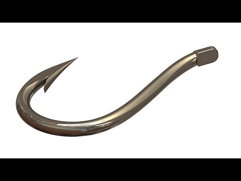 SolidWorks Tutorial #223: Fishing hook - 3D sketch