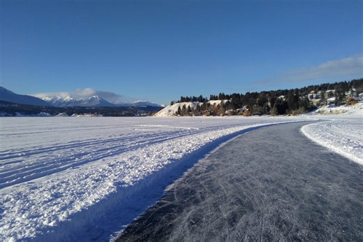 The world's longest ice skating trail is only a day's drive from Calgary