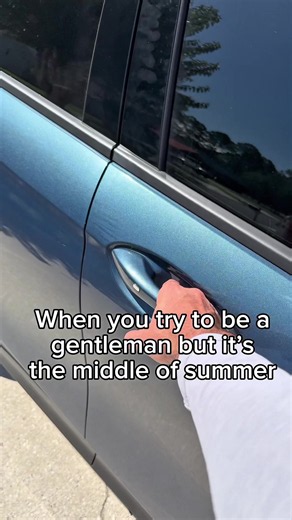 Fellas don’t forget to start the car 🫣🔥 #saxophones #hotcar #summer #beingagentleman #stephandriles