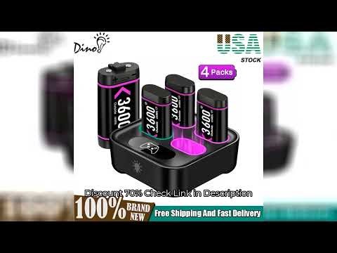 Rechargeable Battery for Xbox One Controller 4 x 3600mWh Battery for Xbox One/Xbox Series X/S Chargi