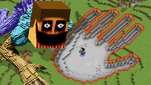 I Survived 100 Days Trapped in a Giant Hand in Minecraft