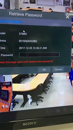 Lost password of HI SHARP recorder