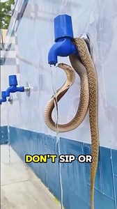 How Do Snakes Drink Water?! This Is Crazy 😳🐍💧 #facts #animals #wildlife