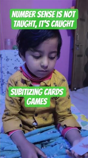 Subitizing Cards games l For preschoolers #fln #numbersense