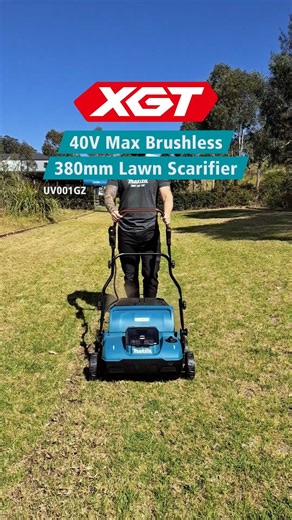 Makita Australia on Instagram: "Revitalise your lawn this spring with the 40V Max Brushless 380mm Lawn Scarifier (UV001G) - delivering 1.7kW max output power to cut through thick grasses with ease. Adjustable from +5mm to -12mm & equipped with both scarifying & de-thatching blades as standard, it's the ultimate tool for precise, high performance turf care. 👇Check it out now! More info >> https://tinyurl.com/XGT-UV001G Where to buy >> https://tinyurl.com/MakitaAuthorisedDealer #MakitaAust