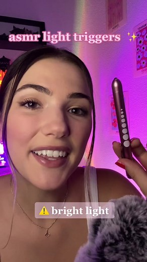 Relaxing Light Triggers ASMR Session with Abby