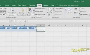 Importing External Data in Excel 2016