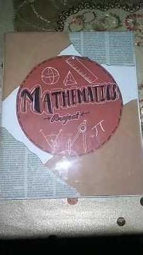 mathematics project file #projectfiledecoration #maths #class9 #easy #aesthetic #foryou
