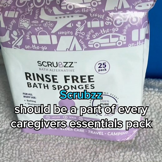 Check out Scrubzz Rinse-Free Bathing Sponges - a certified must-have for caretakers 💦❤ Order today at scrubzz.com | Scrubzz Bathing Sponges