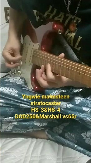 Yngwie malmsteen stratocaster hs-3&hs-4 shred guitar #yngwiemalmsteen #guitar #dimarzio #marshall