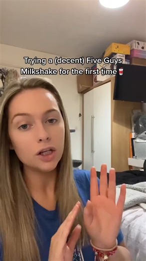 6.7K views · 338 reactions | TRYING A FIVE GUYS MILKSHAKE FOR THE FIRST TIME! 磻 #MilkshakeReview #FiveGuys First time trying a Five Guys milkshake and... it’s definitely worth the hype! 磻朗 What’s your go-to flavor? #FiveGuysMilkshake #FirstImpressions #MilkshakeReview #FiveGuys #MilkshakeLovers #FoodReview #FirstTimeTrying #TastyTreats #FoodieLife #DessertTime #YummyVibes #ShakeItUp | Dawn Farmer | Facebook