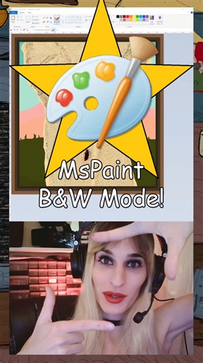 Jana K. Petrs on Instagram: "Tips & Tricks for Black & White Mode in MsPaint! MsPaint lost a strange feature in the transition to Windows 11 - Black & White mode! This mode restricts the color display down to 1 bit - so you only have two colors to work with instead of the typical millions. Instead of using colors B&W mode generates patterns to represent those colors, and allows you to paint using them! The program appears to utilize a form of "ordered dithering" to preserve the preserved lightne